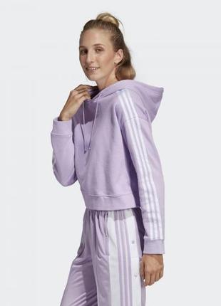 Укороченная худи в ретро-стил adidas, оригинал3 фото