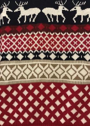 Очень красивый и стильный тёплый вязаный свитер в узорах 20.5 фото