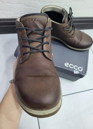 Ecco ботинки мужские теплые, состояние новых!оригинал3 фото
