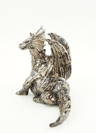 Статуэтка дракона коллекционная сувенир дракон dragon statuette gold3 фото