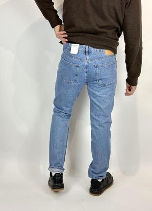 Calvin klein джинси з щільного деніму у вареному, блакитному кольорі3 фото