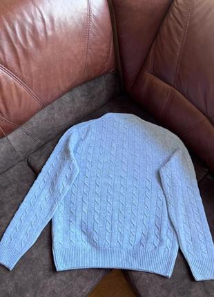 Вовняний светр джемпер gant italy оригінальний блакитний3 фото