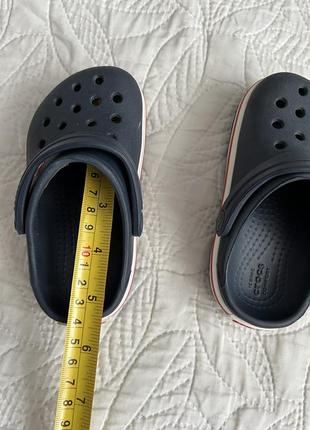 Дитячі крокси crocs crocband! оригінальні сабо crocs сині резинові крокси4 фото