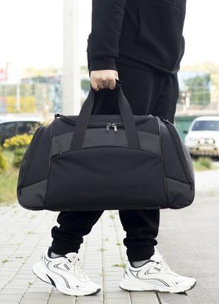 Дорожня спортивна сумка nike anta на 55 літрів чорного кольору4 фото