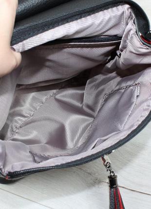 🖤 стильний рюкзак сумка замша та єкошкіра3 фото