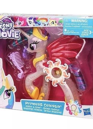 Оригинал интерактивная игрушка пони принцесса селестия hasbro my little pony the movie3 фото