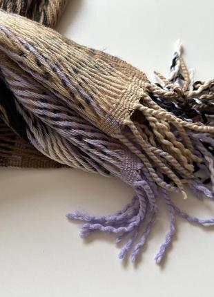 Теплый, объемный женский шарф pieces3 фото