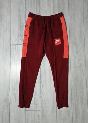 Спортивные штаны nike air joggers in red размер  m