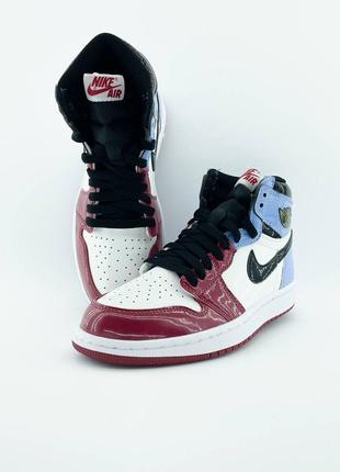 Nike air jordan 1 retro high "blue/red3 фото