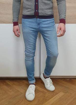 Jack &amp; jones - w30/l32 - s - джинсы мужские голубые джинсовые джинсовые tapered1 фото