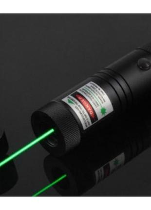 Лазерна указка зелений лазер laser 303 green з насадкою