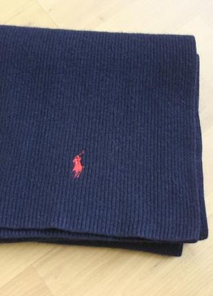 Шерстяной шарф polo ralph lauren 198 25 см