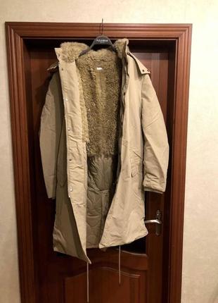 Нова тепла зимова куртка парка zara man зара, art: 5320/310/7109 фото