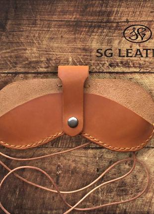 Очечник / чехол для очков / кожаный футляр  "sg leather".
