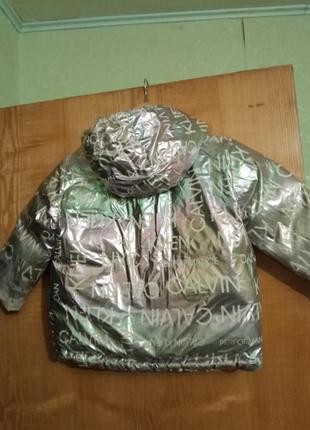 Фирменная теплища двухсторонняя курточка,,calvin Marineblau klien"4 фото