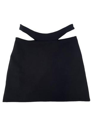 Крута міні спідниця з вирізами pull & bear, xs 5