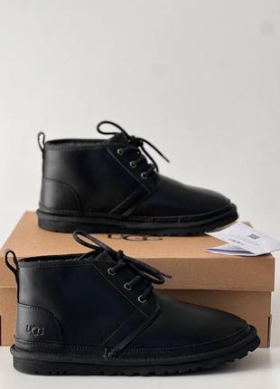 Уггі угги угг ugg neumel “leather black”7 фото