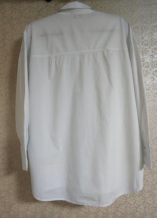 Актуальная классическая белая рубашка-рубашка оверсайз oversize бренд c&amp;a2 фото