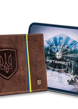 Кошелек мужской peterson-коричневый