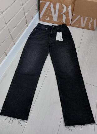 Прямі джинси zara stright fit2 фото