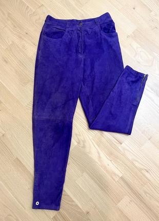 Gianni versace замшевые штаны брюки кожаные  оригинал натуральная замша5 фото