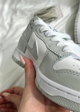 Nike dunk white grey <unk> кроссовки snowboard nike