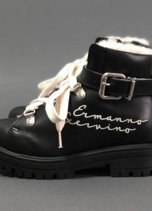 Шкіряні дитячі черевики ermanno scervino 66525/runner