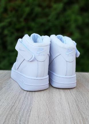 Nike air force 1 високі білі6 фото