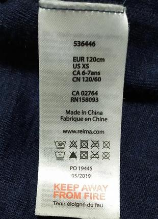 Термо кофта світшот  reima junior 72% merino wool на 120см4 фото