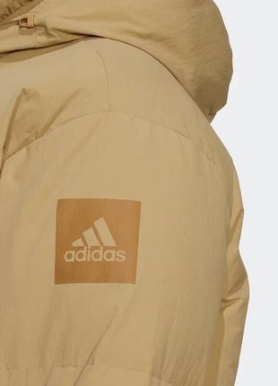 Пуховик big baffle hn9938 бежевый regular fit оригинал/ куртка adidas оригинал6 фото