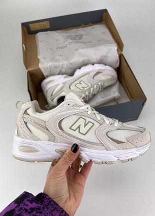 Кросівки new balance 530 mr530ow beige, оригінальні кросівки нью беланс 530 жіночі білі