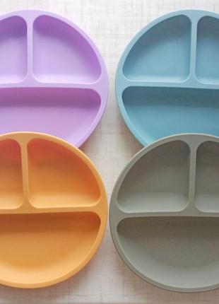 Силіконова секційна тарілка на присосках