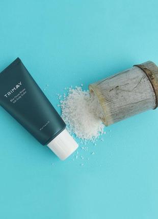 Пілінг для шкіри голови із морською сіллю trimay blue ocean biome salt scalp scaler 180 мл3 фото