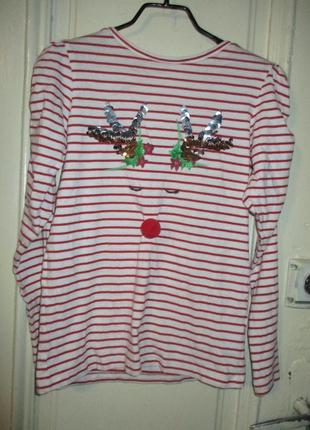 Кофта новогодняя.10 лет.рост 140см