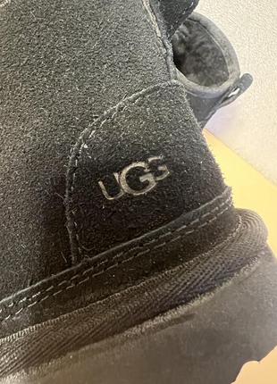 Детские зимние черные ботинки ugg размер 10 по стельке 18 см7 фото