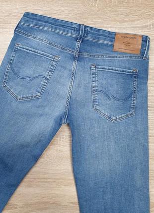 Jack &amp; jones - w31/l32 - slim джинсы мужские голубые джинсовые джинсовые7 фото