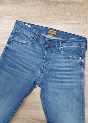 Jack &amp; jones - w31/l32 - slim джинсы мужские голубые джинсовые джинсовые5 фото