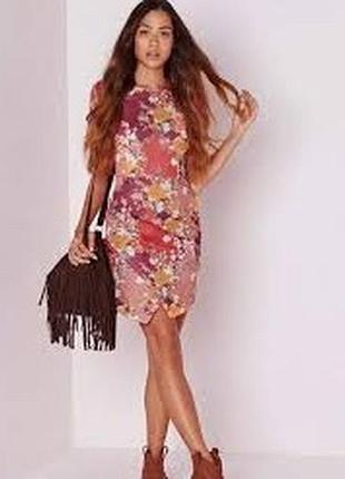 Насыщенное платье missguided с цветочным принтом