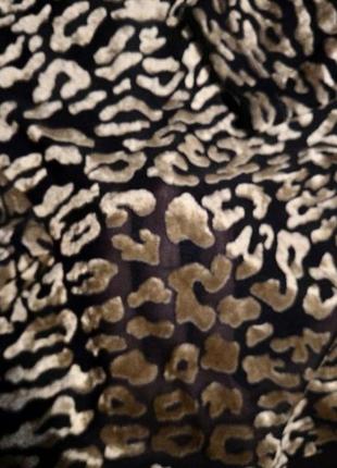 Леопардовая водолазка в сетку4 фото