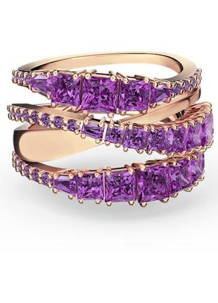 Кольцо swarovski пурпурный кристалл 5564872