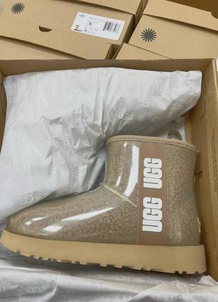 Стильные угги песочного цвета ugg clear mini🤩