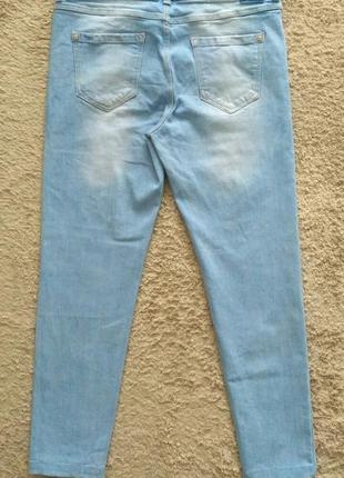 Голубые джинсы штаны stradivarius  р.404 фото