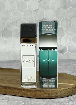 Чоловічий міні парфум  bvlgari aqva pour homme 40 мл1 фото