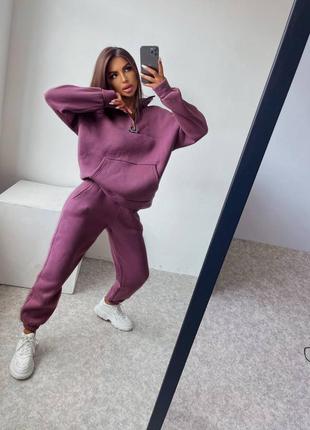 Теплый спортивный костюм на флисе