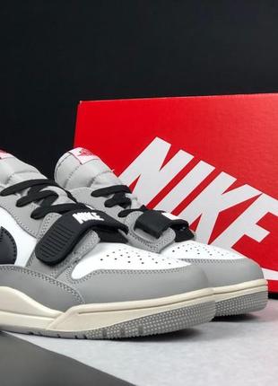 Демісезонні кросівки nike jordan legacy 312 low / найк аір джордан чоловіче взуття весна осінь nike air jordan legacy low tech grey2 фото