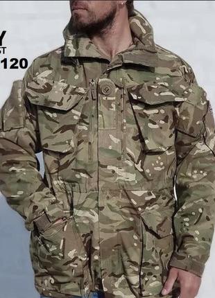 Куртка парка водовідштовхувальна мультикам smock combat  windproof  mtp британка