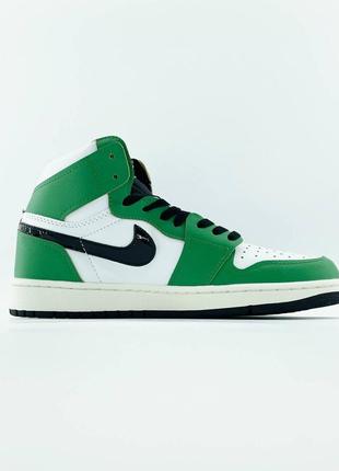 Nike air jordan 1 high og wmns lucky green4 фото