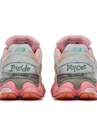 Кроссовки new balance 9060 joe freshgoods grey pink6 фото