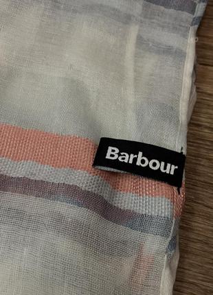 Стильный летний шарф пластин barbour оригинал в идеальном состоянии без нюансов3 фото