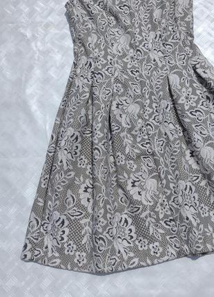 Красиве сіре плаття з прикрасою zara6 фото